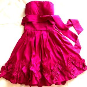 SNAP prom homecoming formal hot pink short mini dress 3